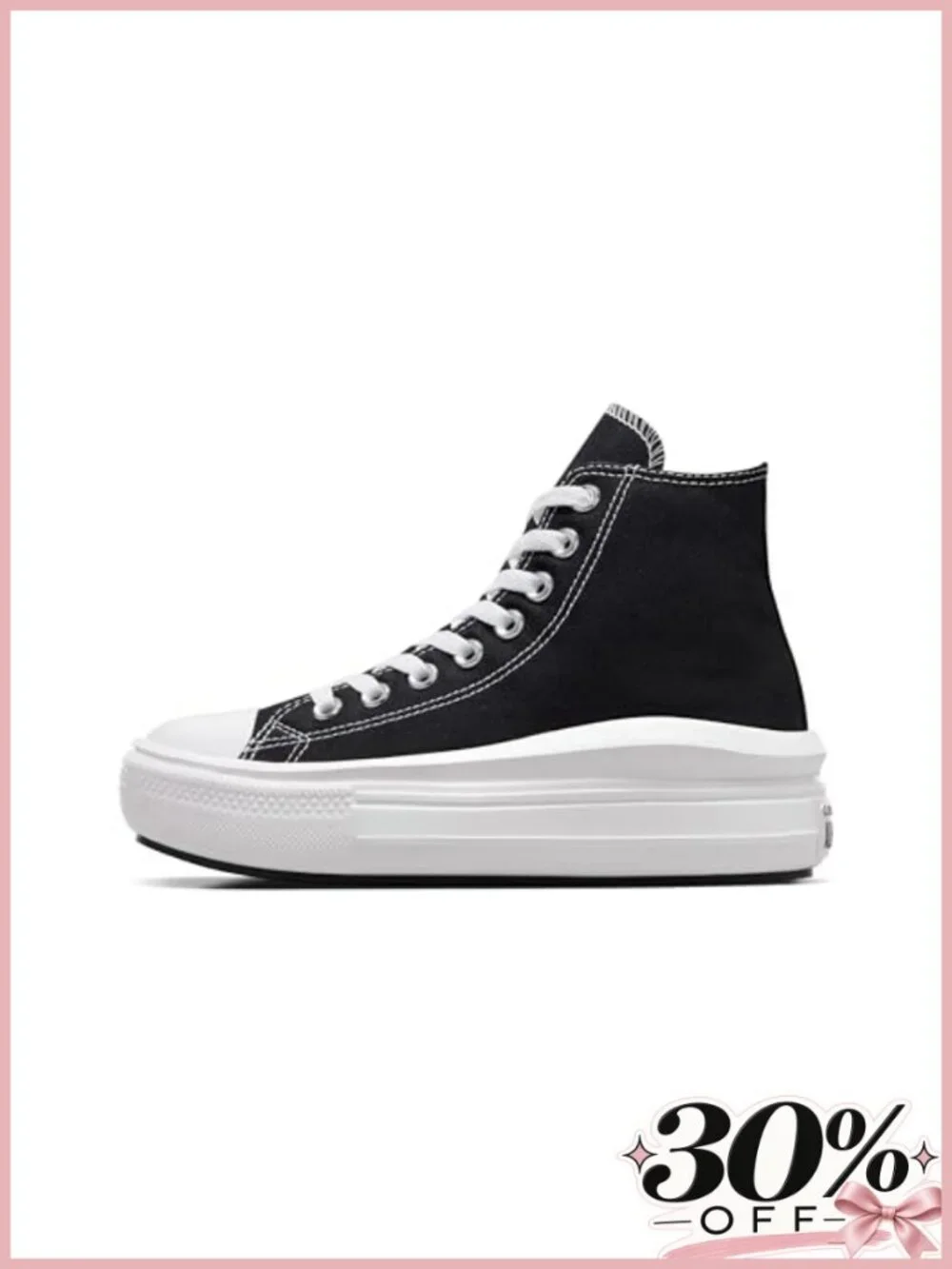 Canvas Platform High Top Sneaker with Cushioned Insole